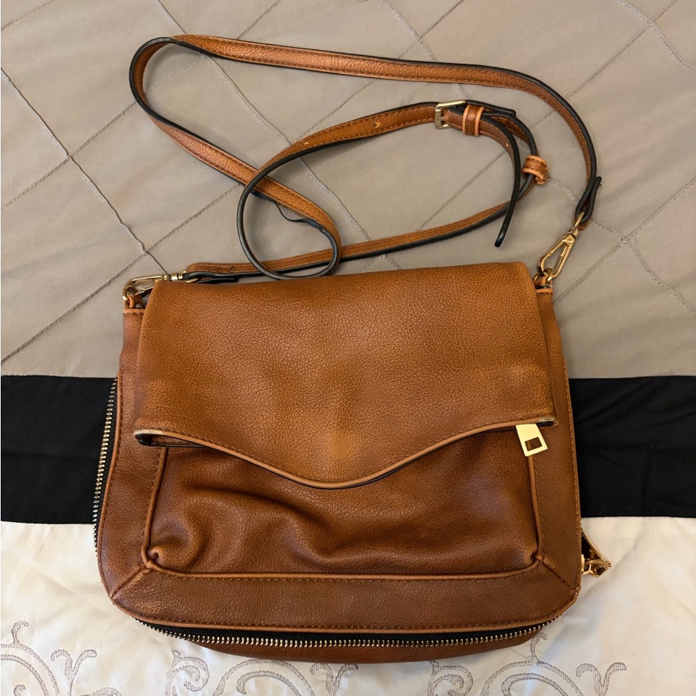Moda Luxe Tan and Black Patterned Bag